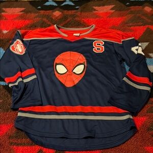 Spider-Man Themed Long Sleeve Jersey Shirt